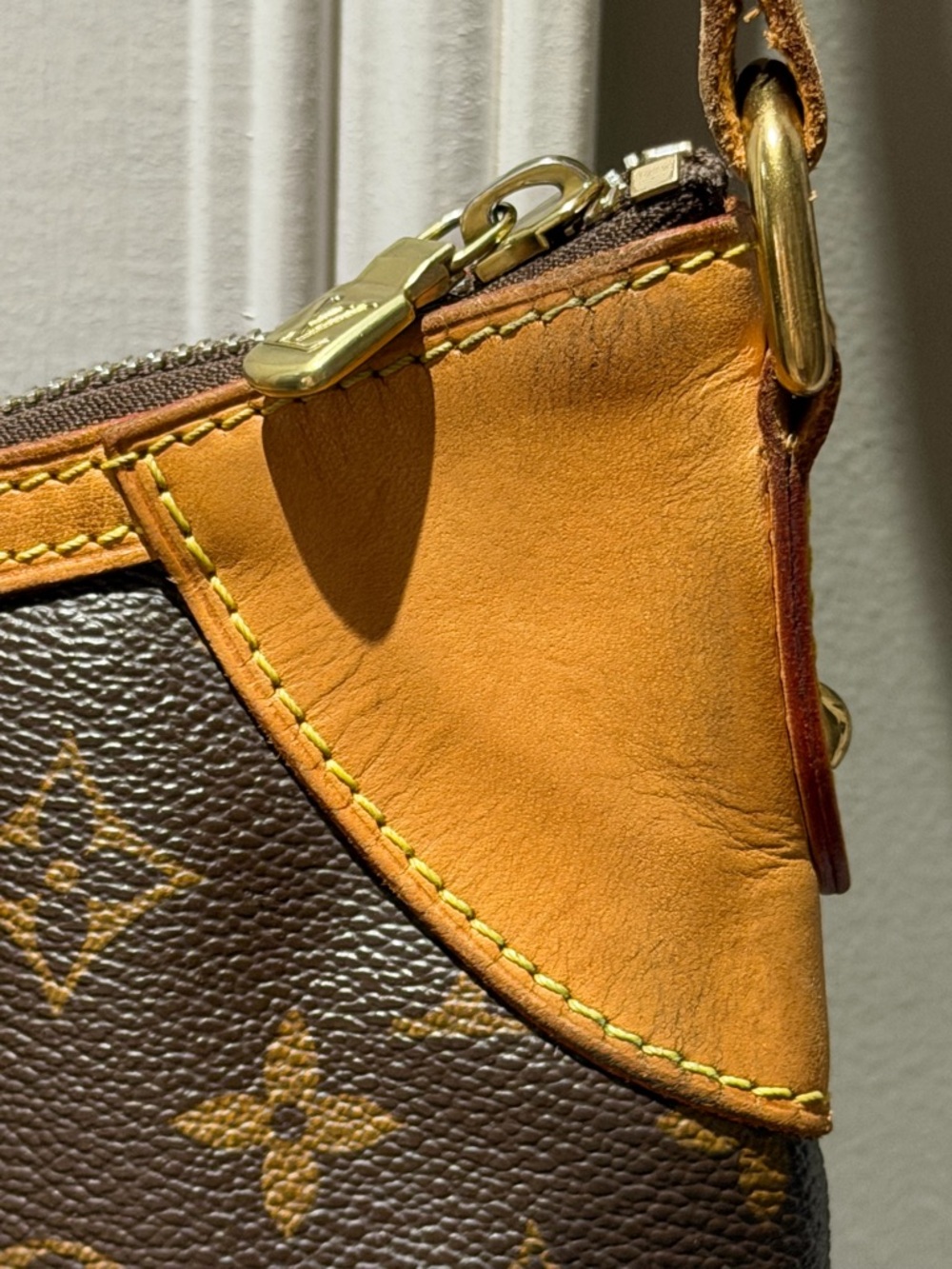 Louis Vuitton Odeon MM Brown Monogram Crossbody with Tan Leather Trim - Picture 15 of 16